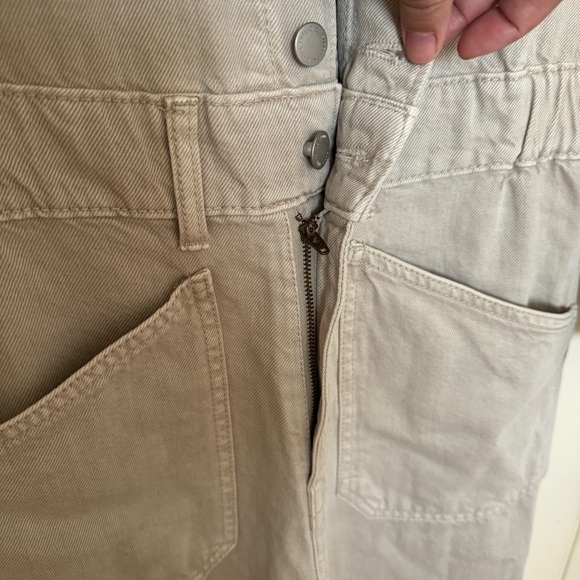 Universal Thread Beige denim baggy Utility Jumpsuit - Picture 6 of 9